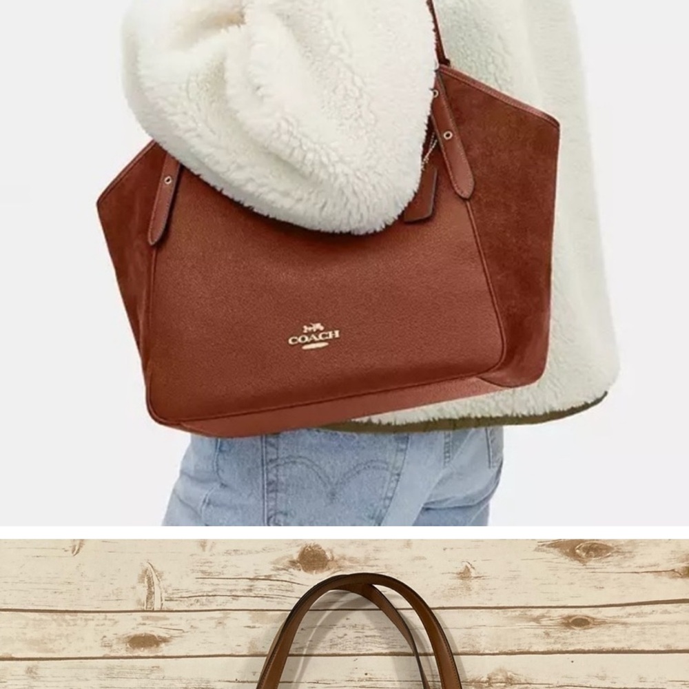 Coach Brown Leather Tote Bag